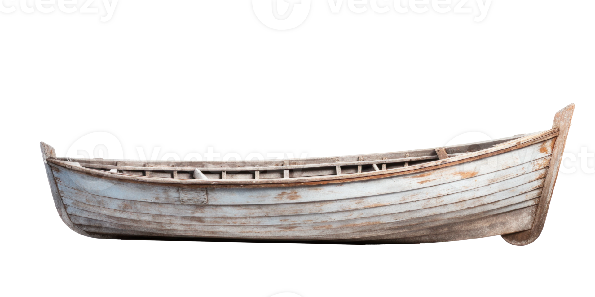 ai genererad vit trä- båt, png fil av isolerat Skära ut objekt på transparent bakgrund