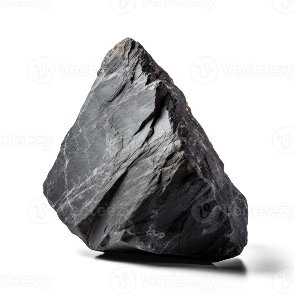 AI generated black heavy rock,png file of isolated cutout object on transparent background with shadow png