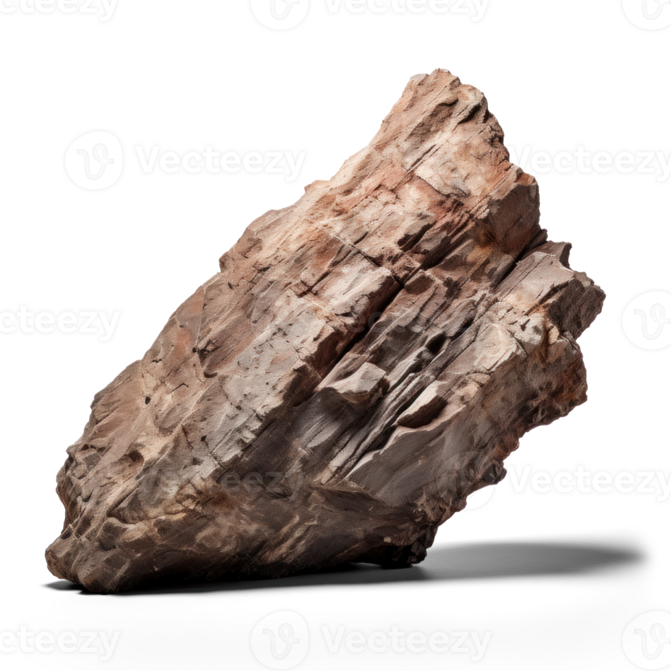 ai gerado ampla Castanho pedra, png Arquivo do isolado Cortar fora objeto em transparente fundo com sombra