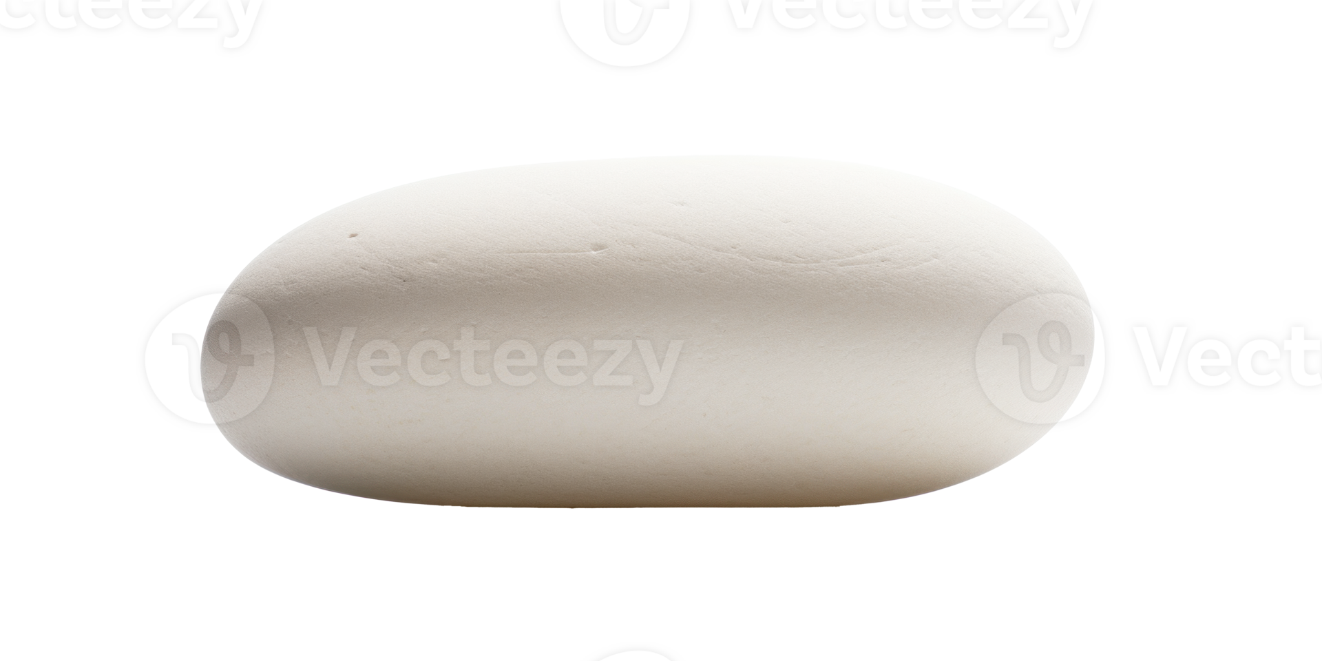 AI generated flat white processed stone, png file of isolated cutout object on transparent background