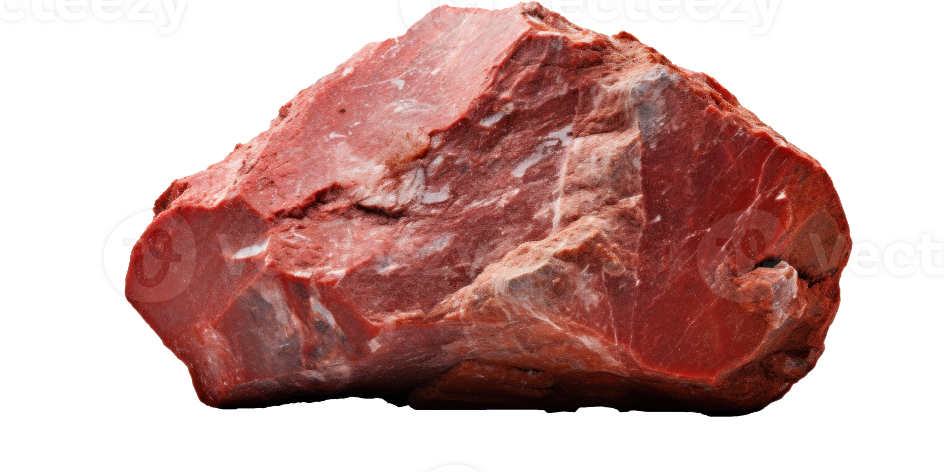 AI generated red heavy rock, png file of isolated cutout object on transparent background