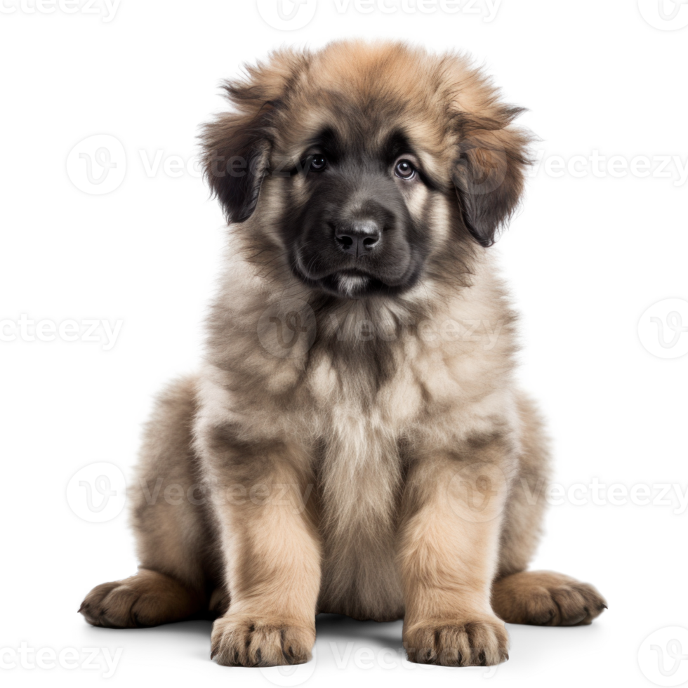AI generated Adorable Caucasian Shepherd Puppy on Transparent Background png