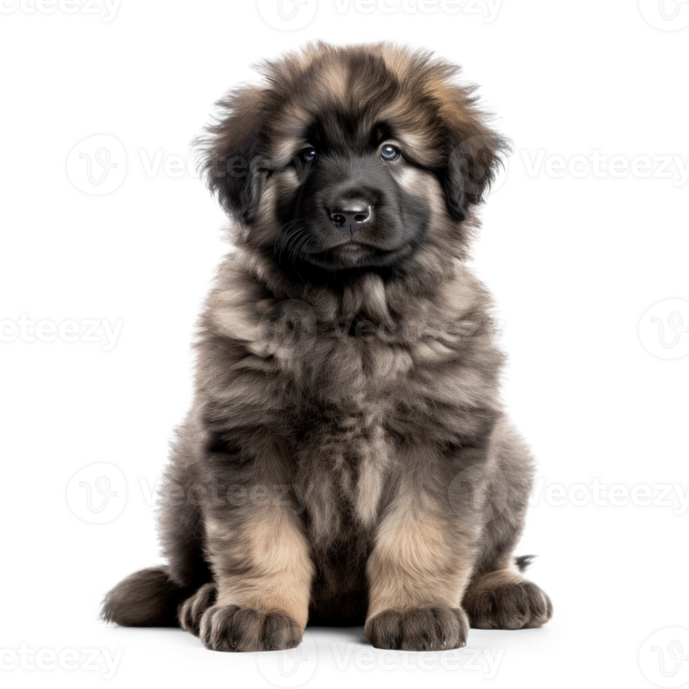 AI generated Adorable Caucasian Shepherd Puppy on Transparent Background png