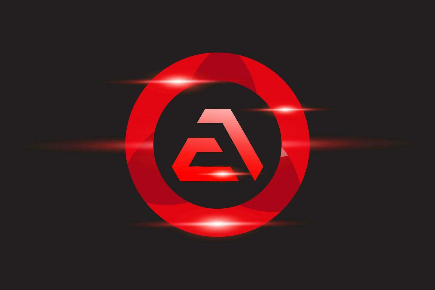 AE Red logo Design. Vector logo design for business.