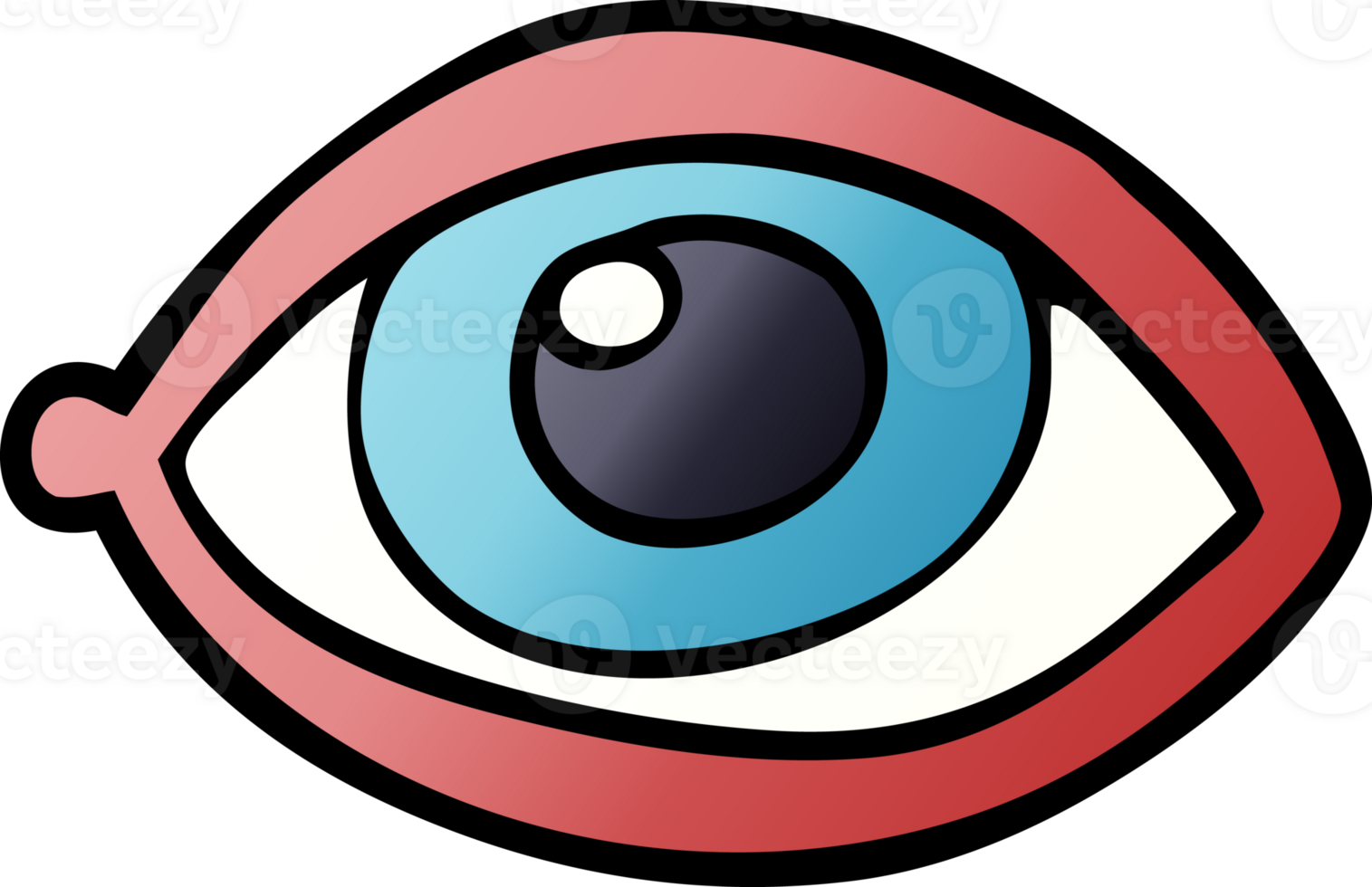 cartoon doodle eye staring png
