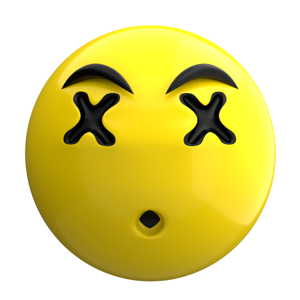 Dizzy Emoji 3D icon png