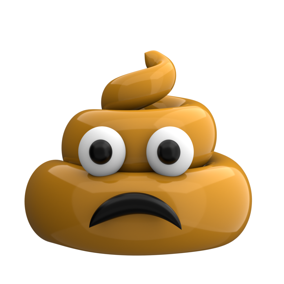 poop emoji 3D icon png