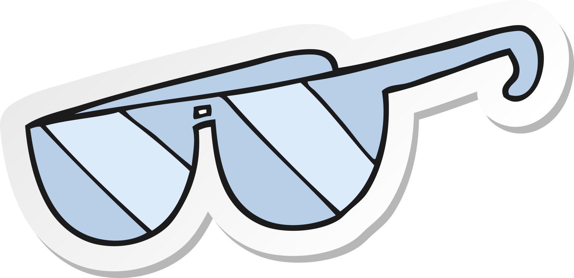 sticker of a cartoon glasses 36354516 PNG