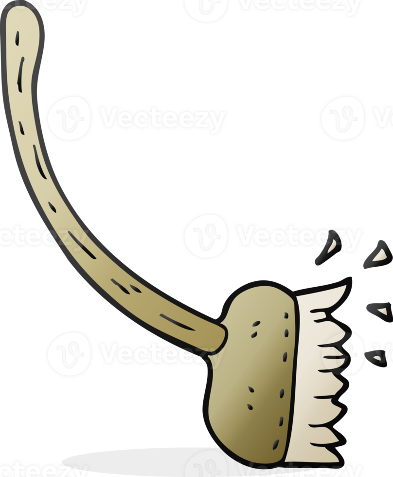 cartoon sweeping brush png