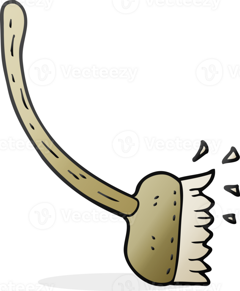 cepillo de barrido de dibujos animados png