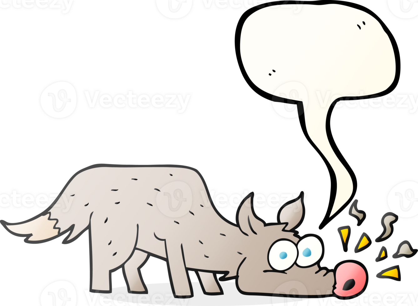 speech bubble cartoon dog sniffing png