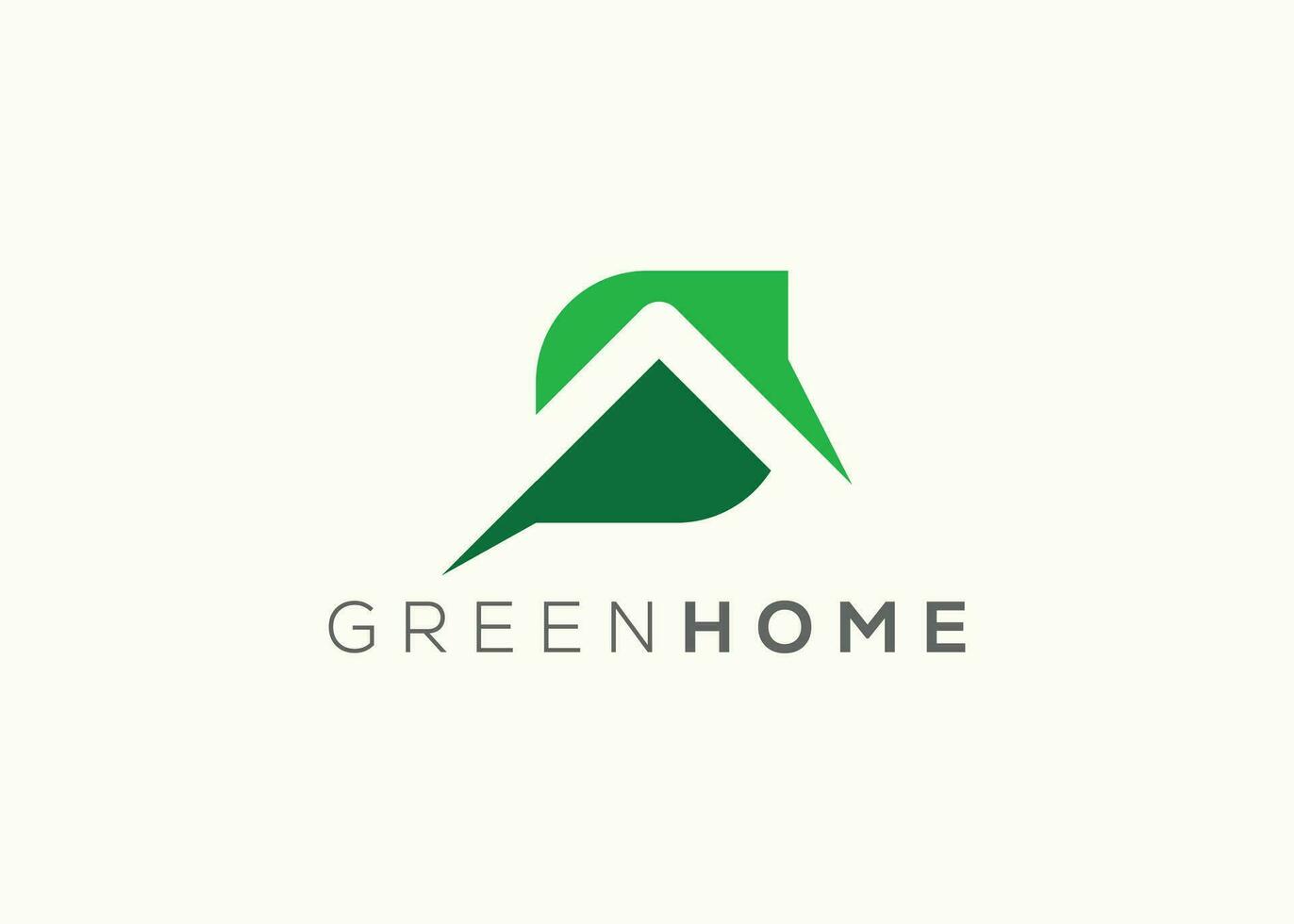 Home leaf logo design vector template. Nature home Leaf vector logo