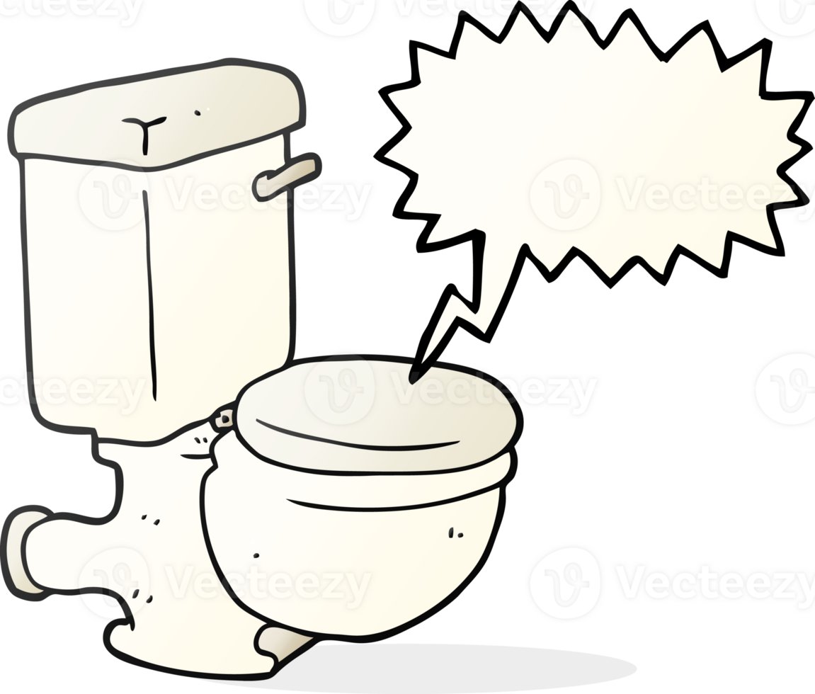 speech bubble cartoon toilet png