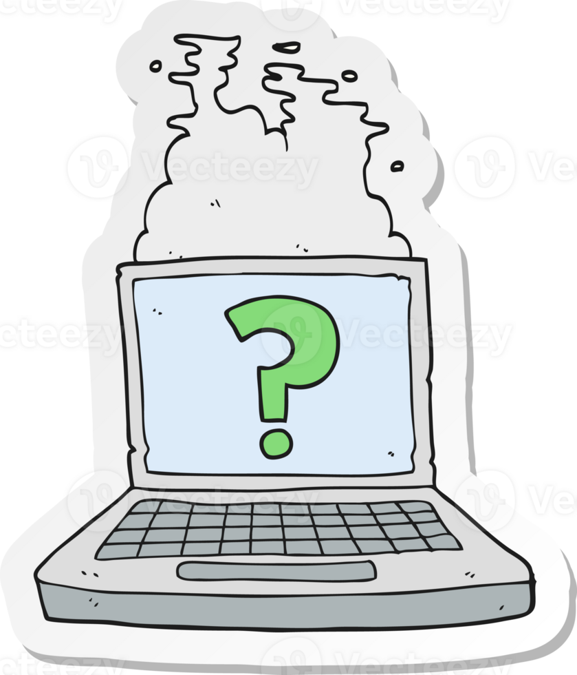 sticker of a cartoon internet search png