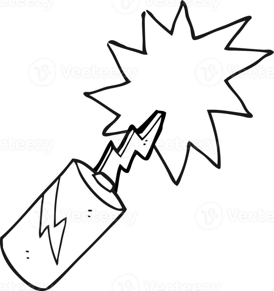 black and white cartoon battery png