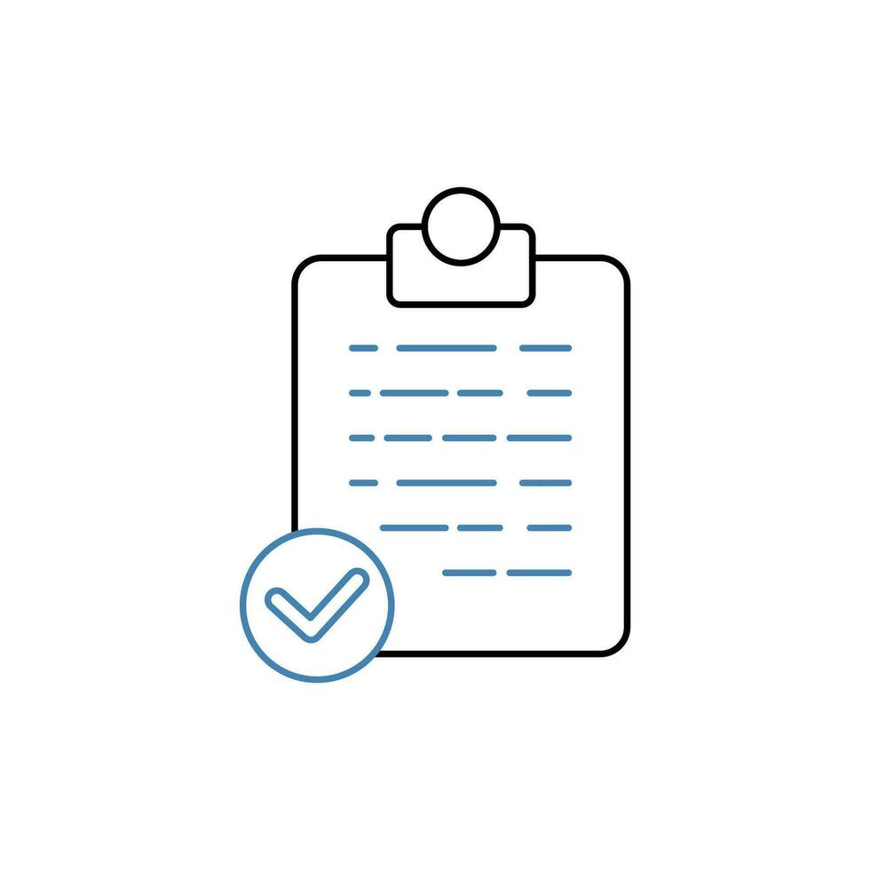 consent concept line icon. Simple element illustration. consent concept outline symbol design. vector