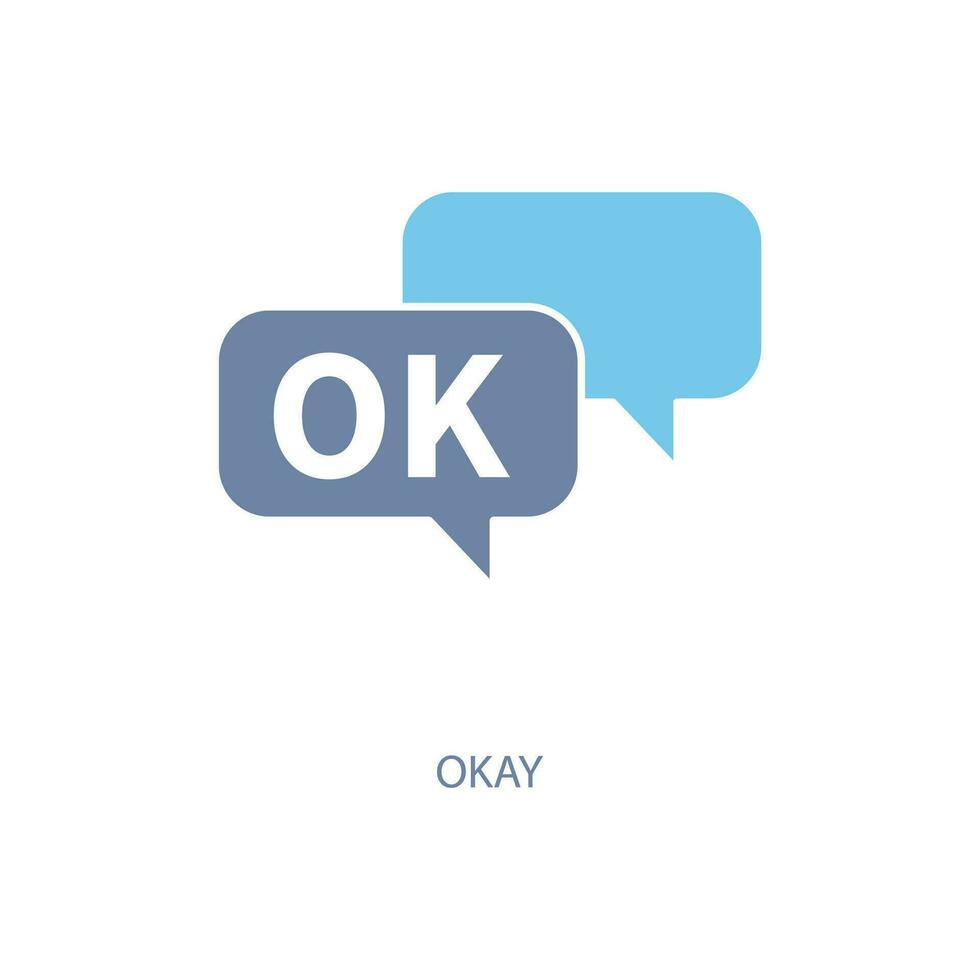 okay concept line icon. Simple element illustration. okay concept outline symbol design. vector