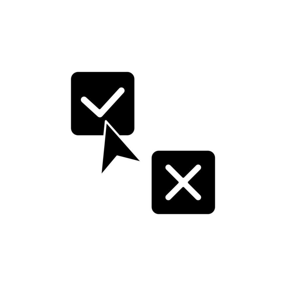 decision concept line icon. Simple element illustration. decision concept outline symbol design. vector