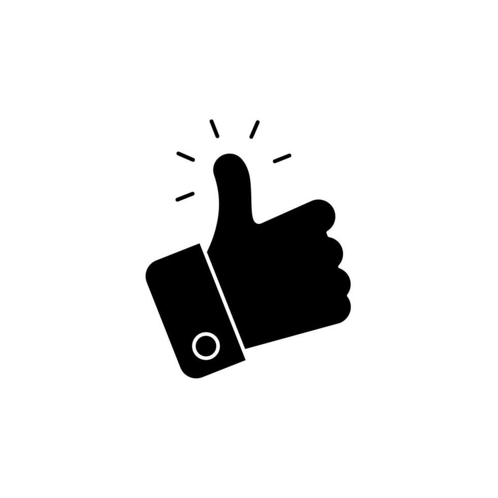 thumbs up concept line icon. Simple element illustration. thumbs up concept outline symbol design. vector