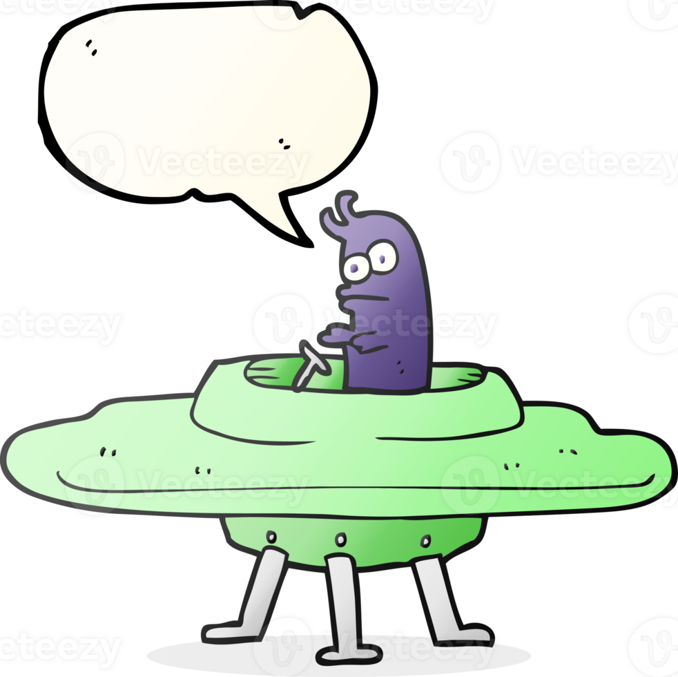 speech bubble cartoon flying saucer 36355222 PNG