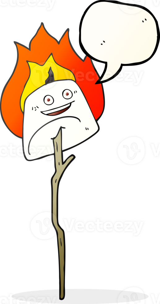 speech bubble cartoon toasted marshmallow png