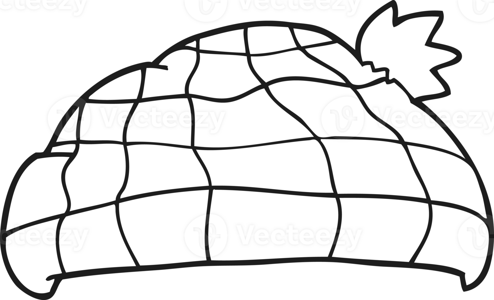 black and white cartoon checked hat png