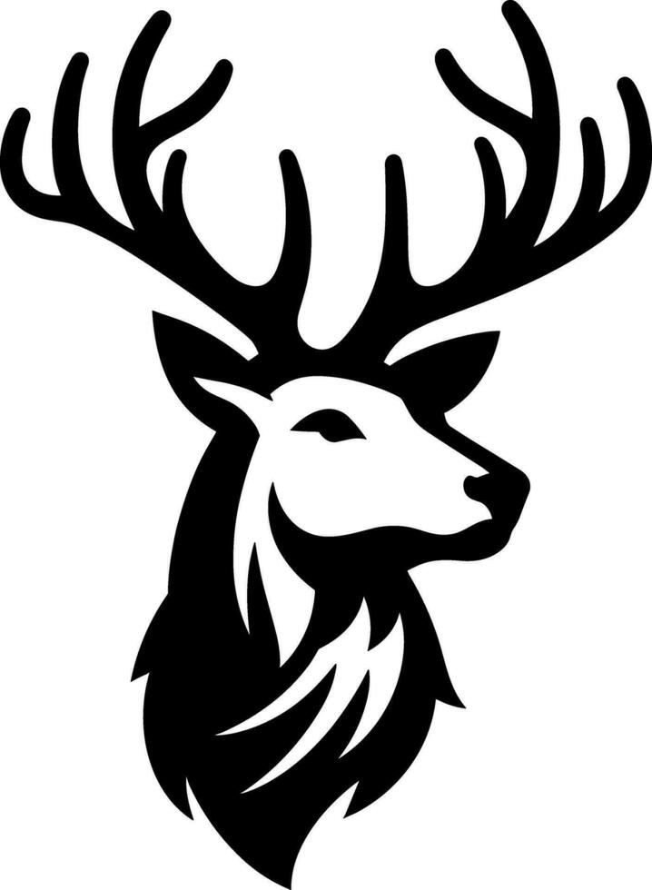 Stag Buck Deer Head vector