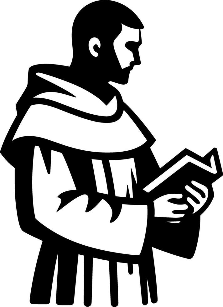 Catholic Friar Monk 36355498 Vector Art at Vecteezy