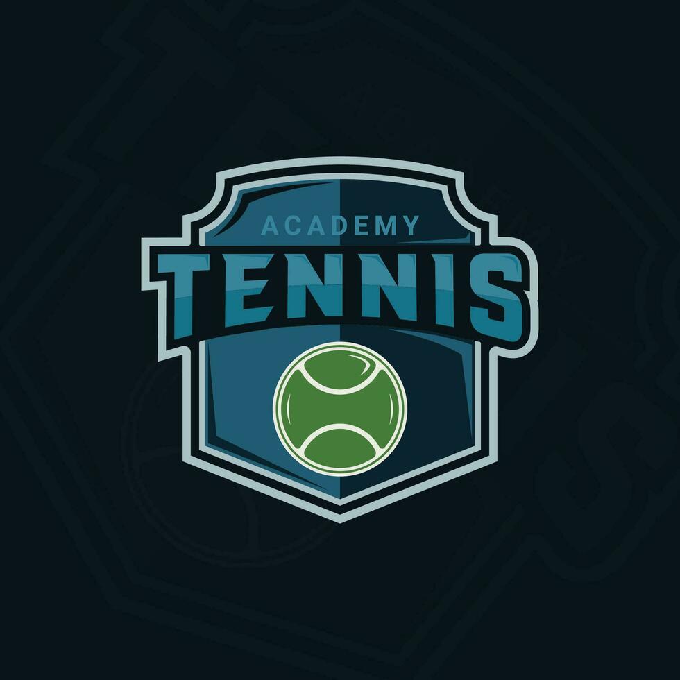 pelota de tenis logo emblema vector ilustración modelo icono gráfico diseño. deporte firmar o símbolo para club o torneo con Insignia