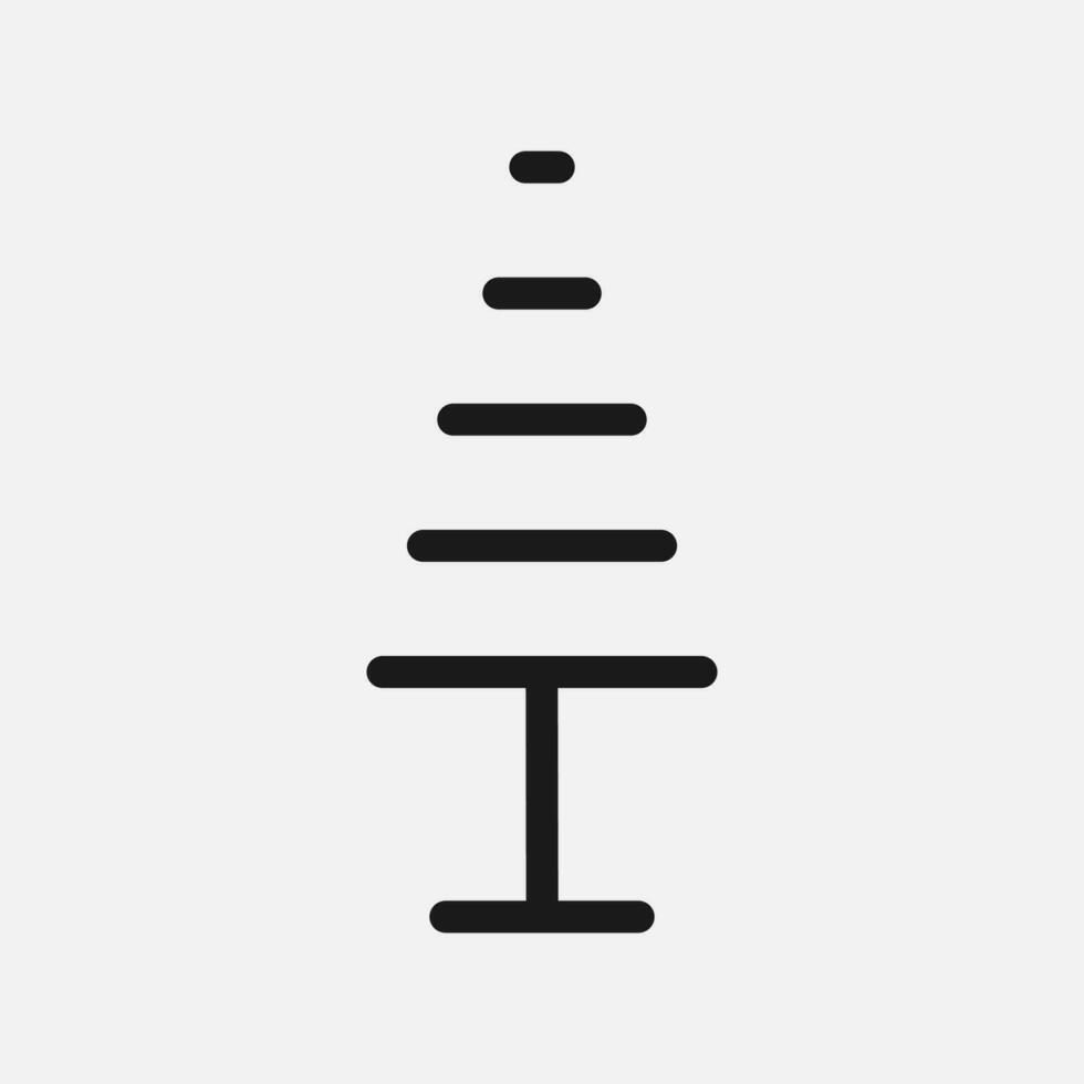 Simple and Minimalist Tree Illustration vector