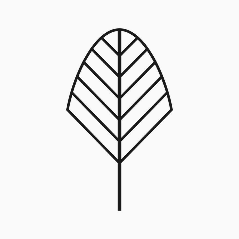 Simple and Minimalist Tree Illustration vector