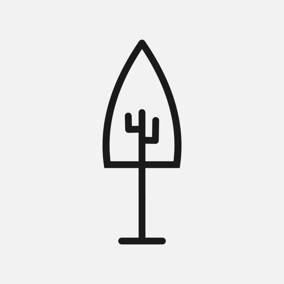 Simple and Minimalist Tree Illustration vector