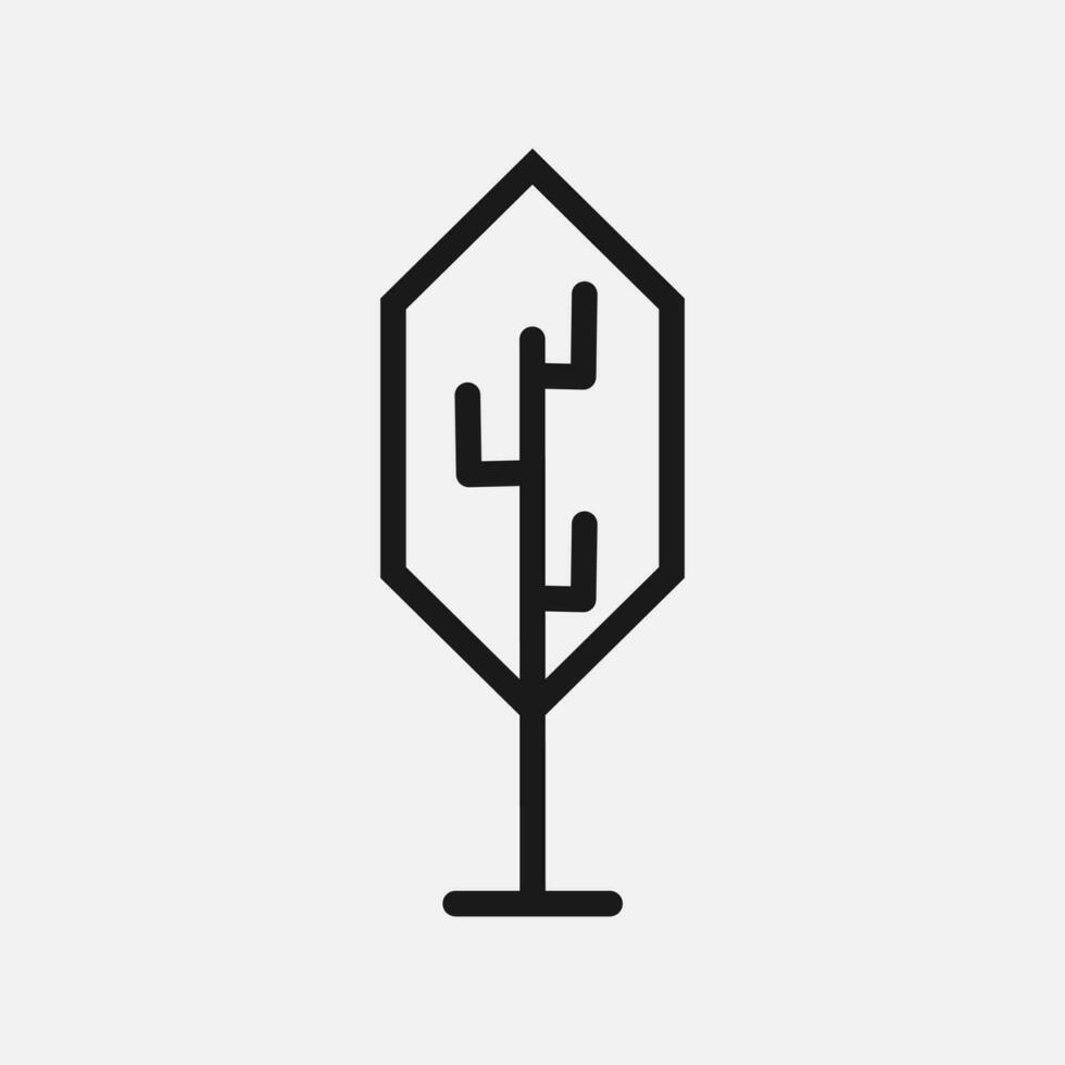 Simple and Minimalist Tree Illustration vector