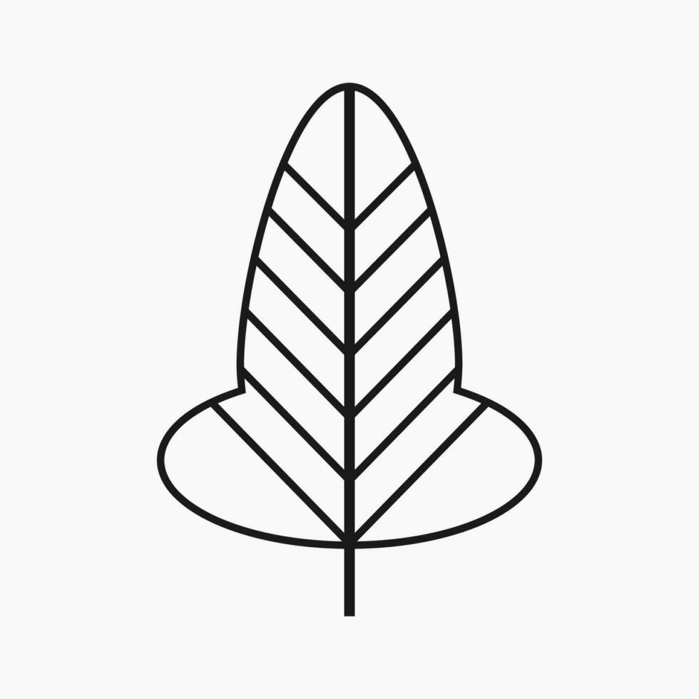 sencillo y minimalista árbol ilustración vector