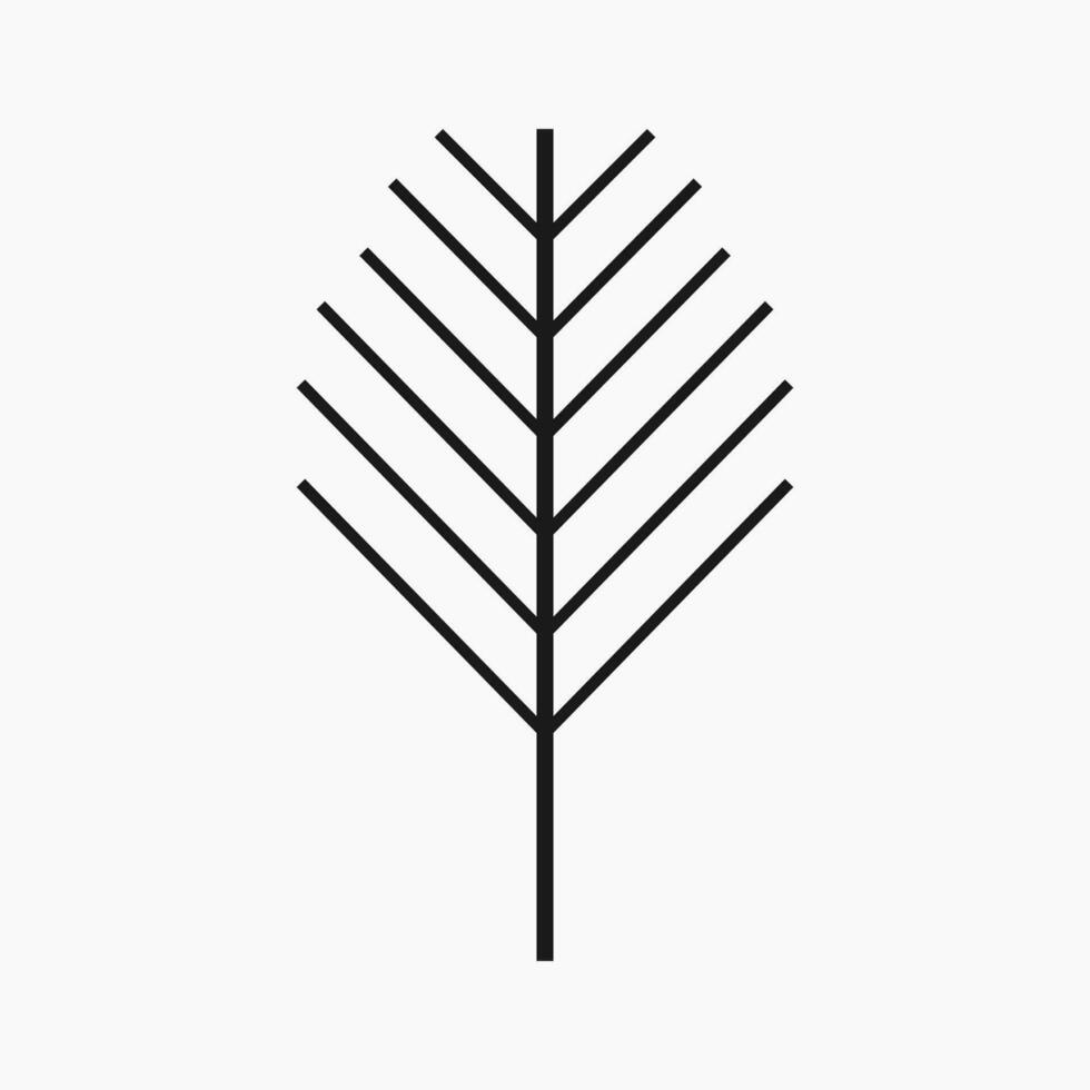 sencillo y minimalista árbol ilustración vector