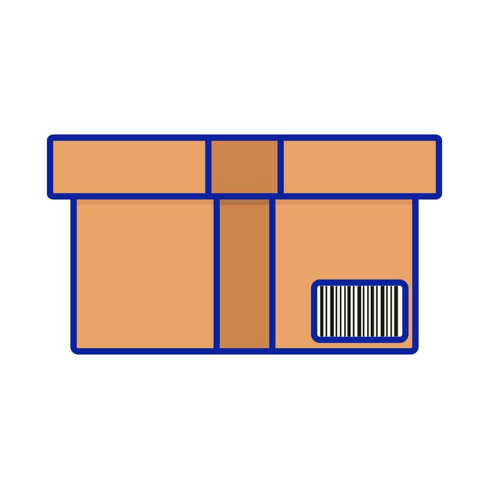 ilustración de caja de entrega vector