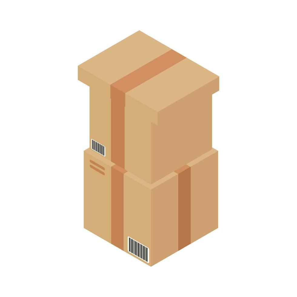 delivery box illustration vector