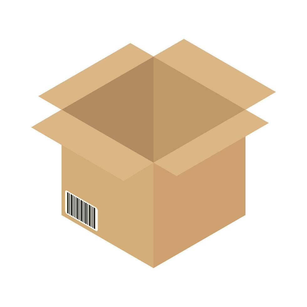 box delivery illustration vector