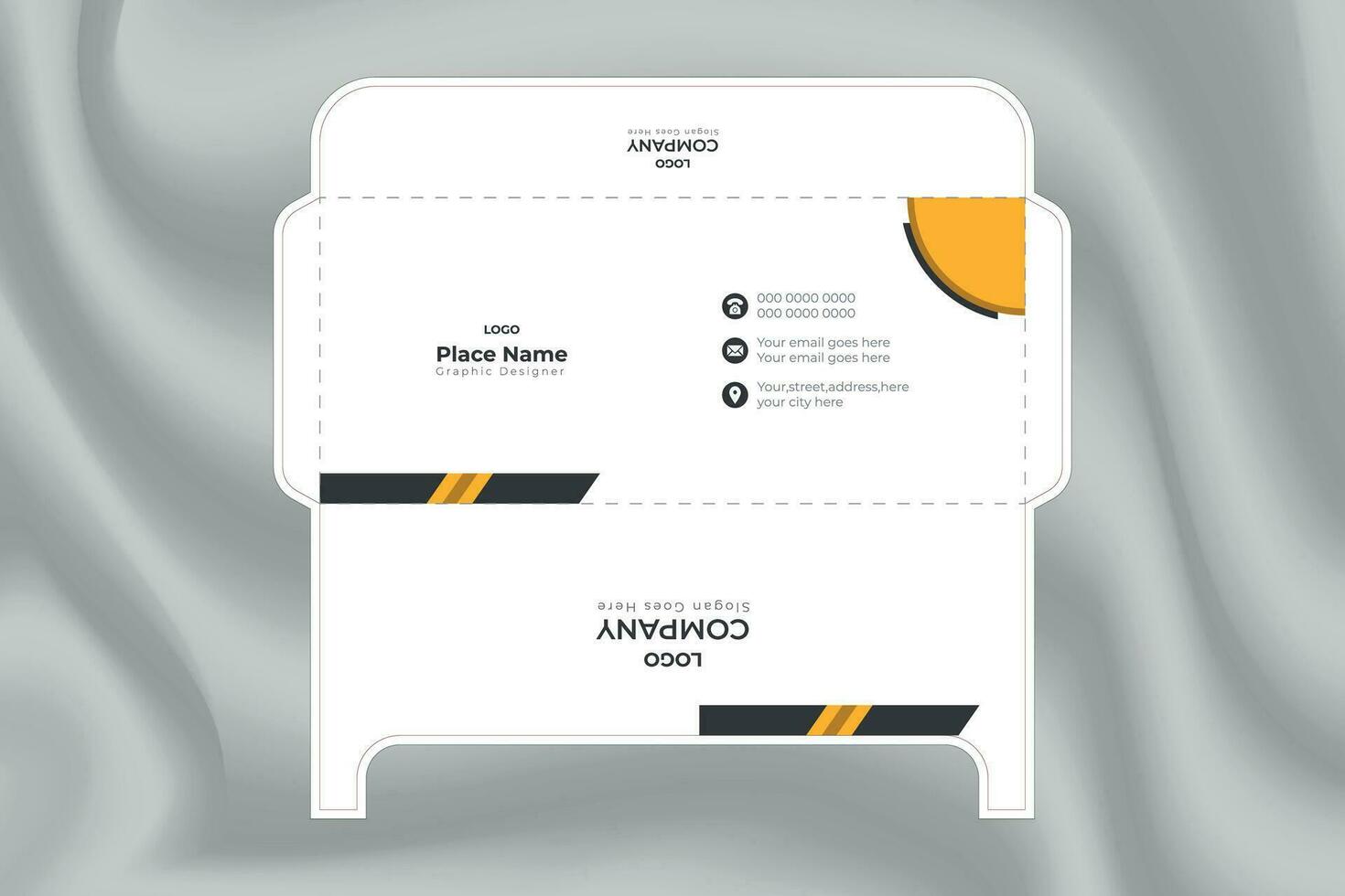 Creative Corporate envelope Design template vector
