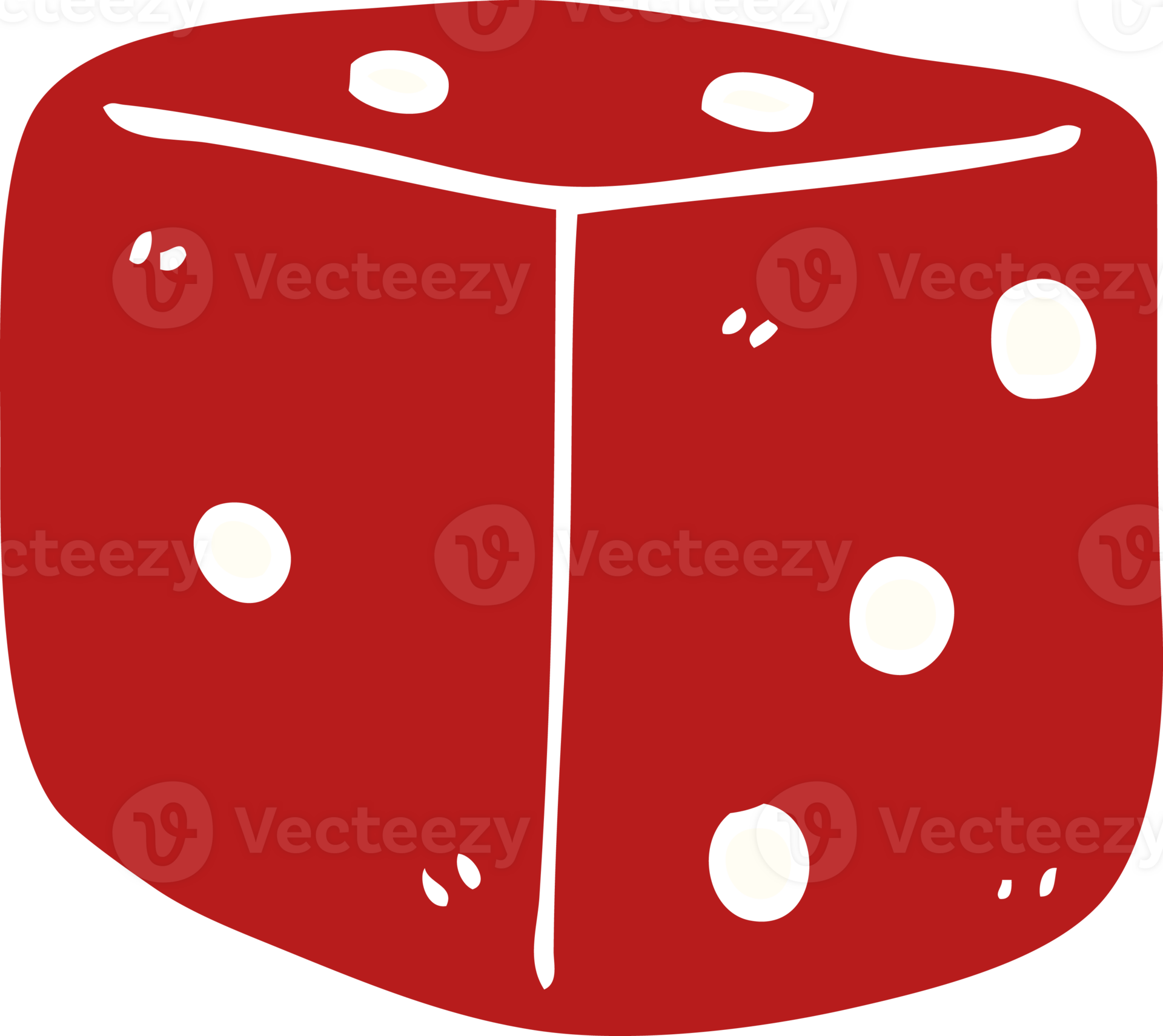 cartoon doodle red dice 36355907 PNG