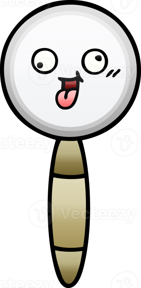 gradient shaded cartoon magnifying glass png