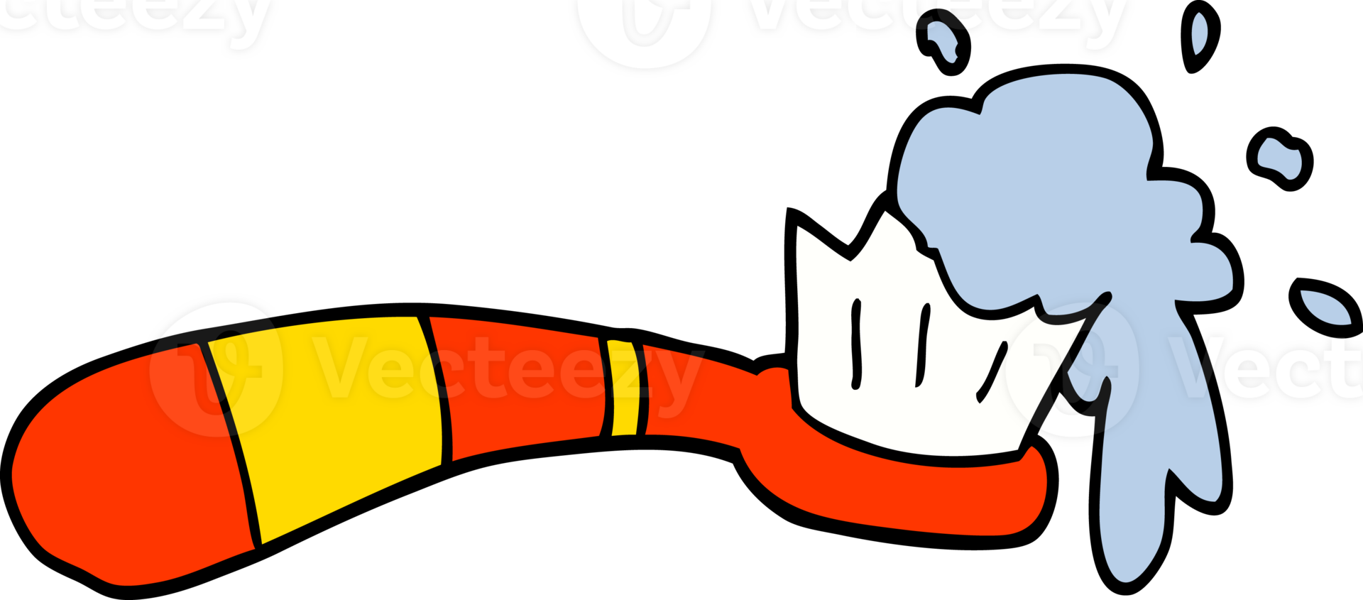 cartoon doodle toothbrush png