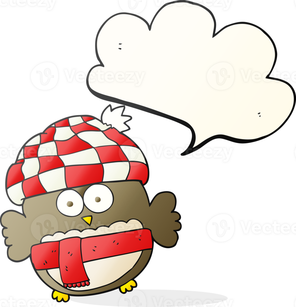 speech bubble cartoon cute owl png