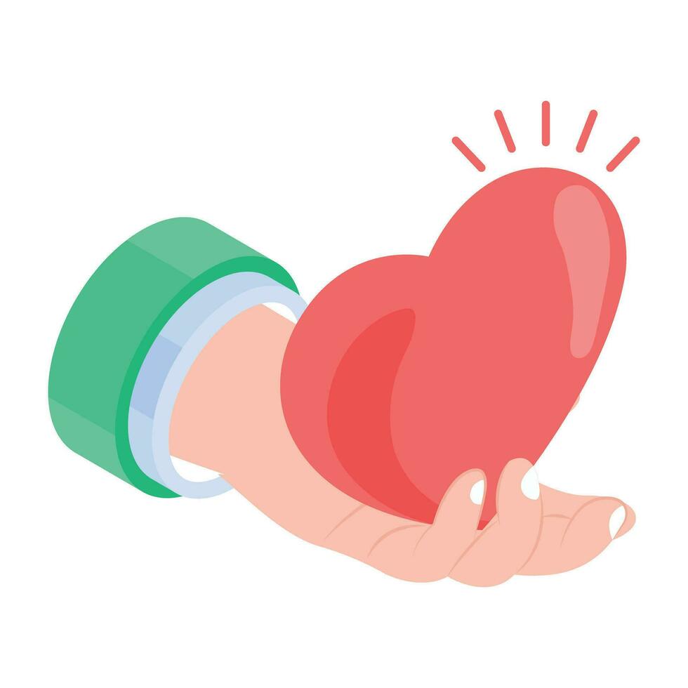 Isometric Icons Depicting Valentine Treats vector
