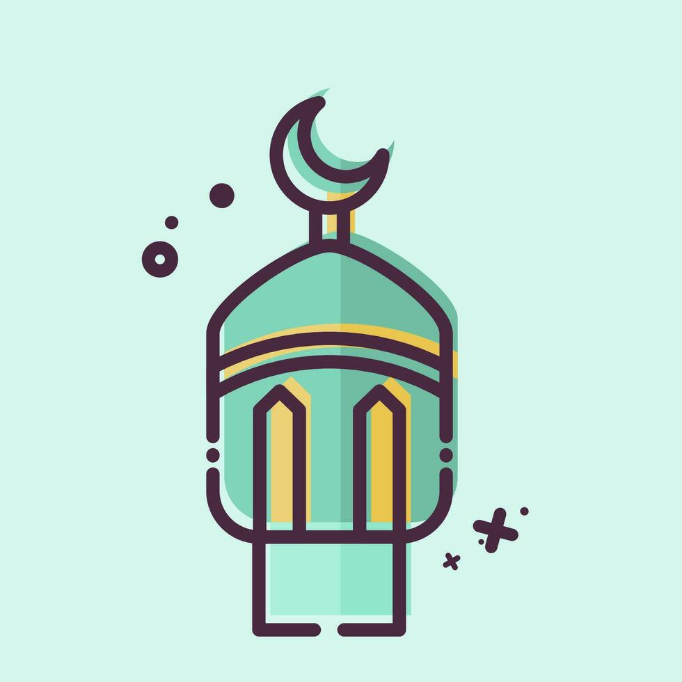 Icon Lantern. related to Ramadan symbol. MBE style. simple design editable. simple illustration vector
