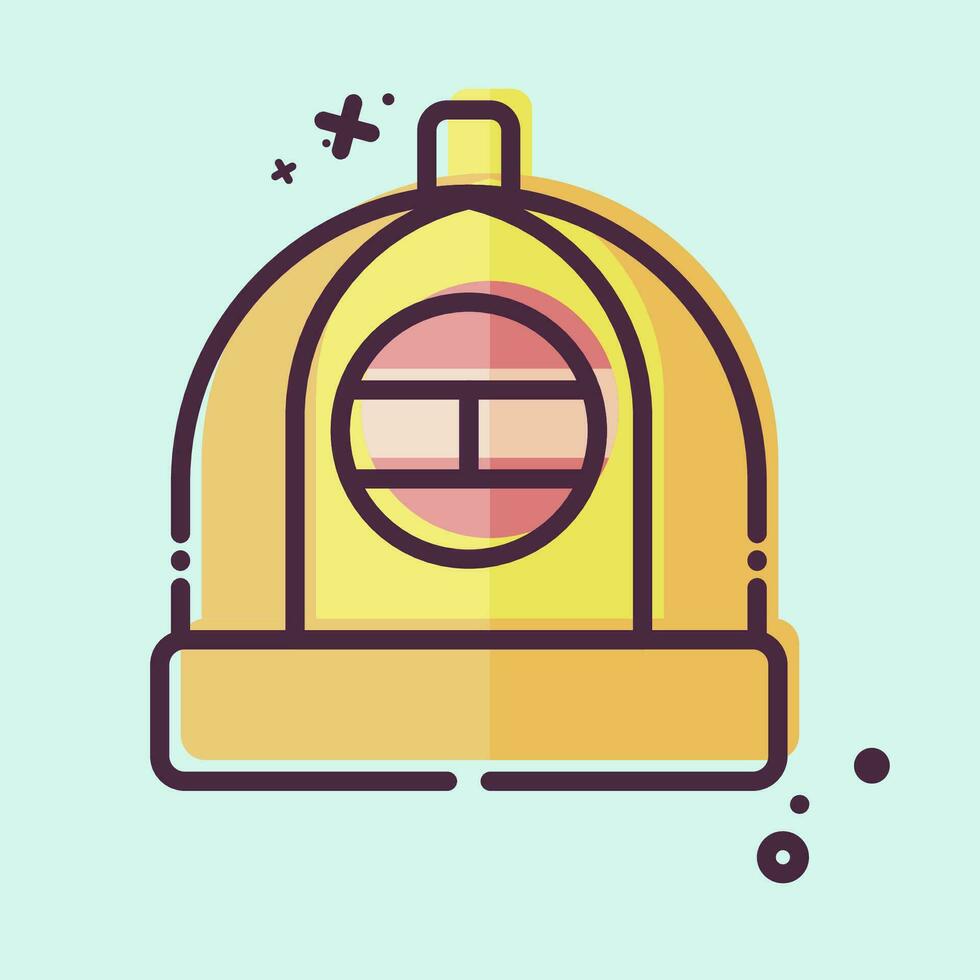 Icon Hat. related to Chinese New Year symbol. MBE style. simple design editable. simple illustration vector