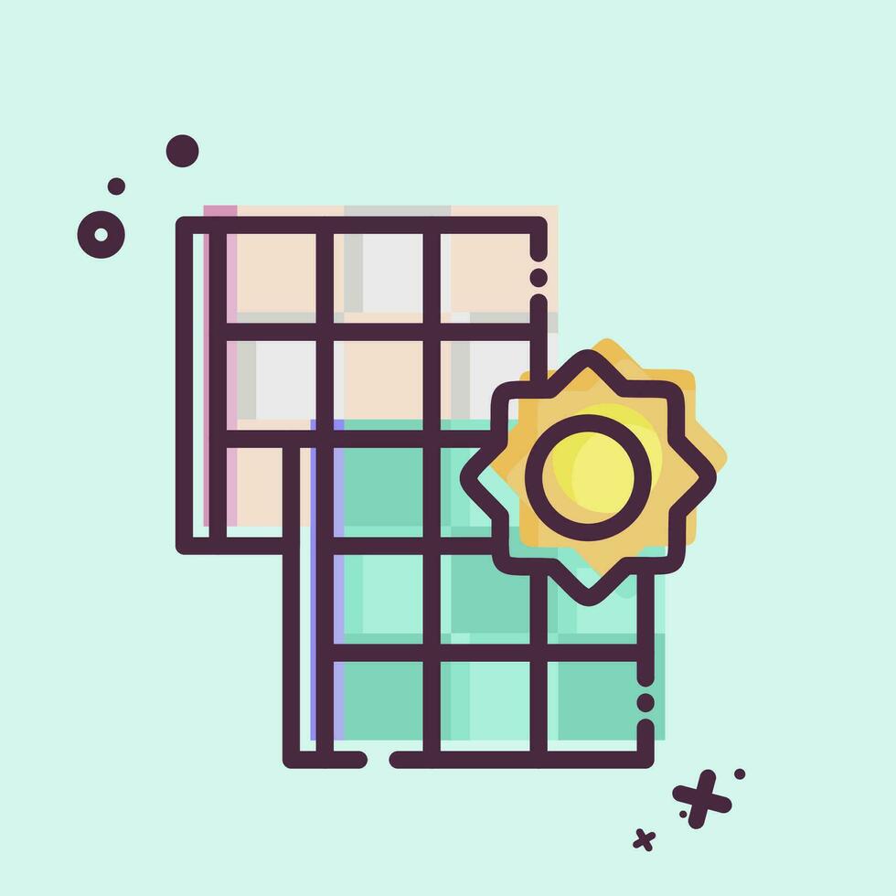 Icon Solar Energy. related to Future Technology symbol. MBE style. simple design editable. simple illustration vector