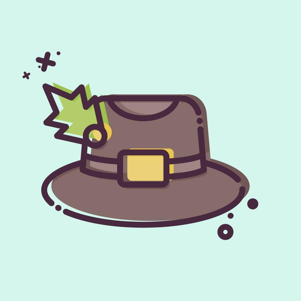 Icon Panama. related to Hat symbol. MBE style. simple design editable. simple illustration vector