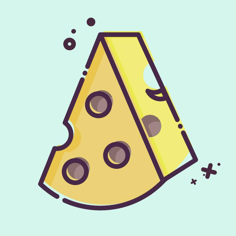 Icon Cheese. related to Spain symbol. MBE style. simple design editable. simple illustration vector