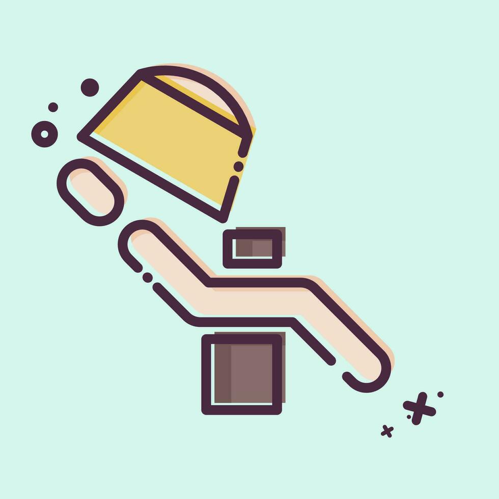 Icon Dental Clinic. related to Dental symbol. MBE style. simple design editable. simple illustration vector
